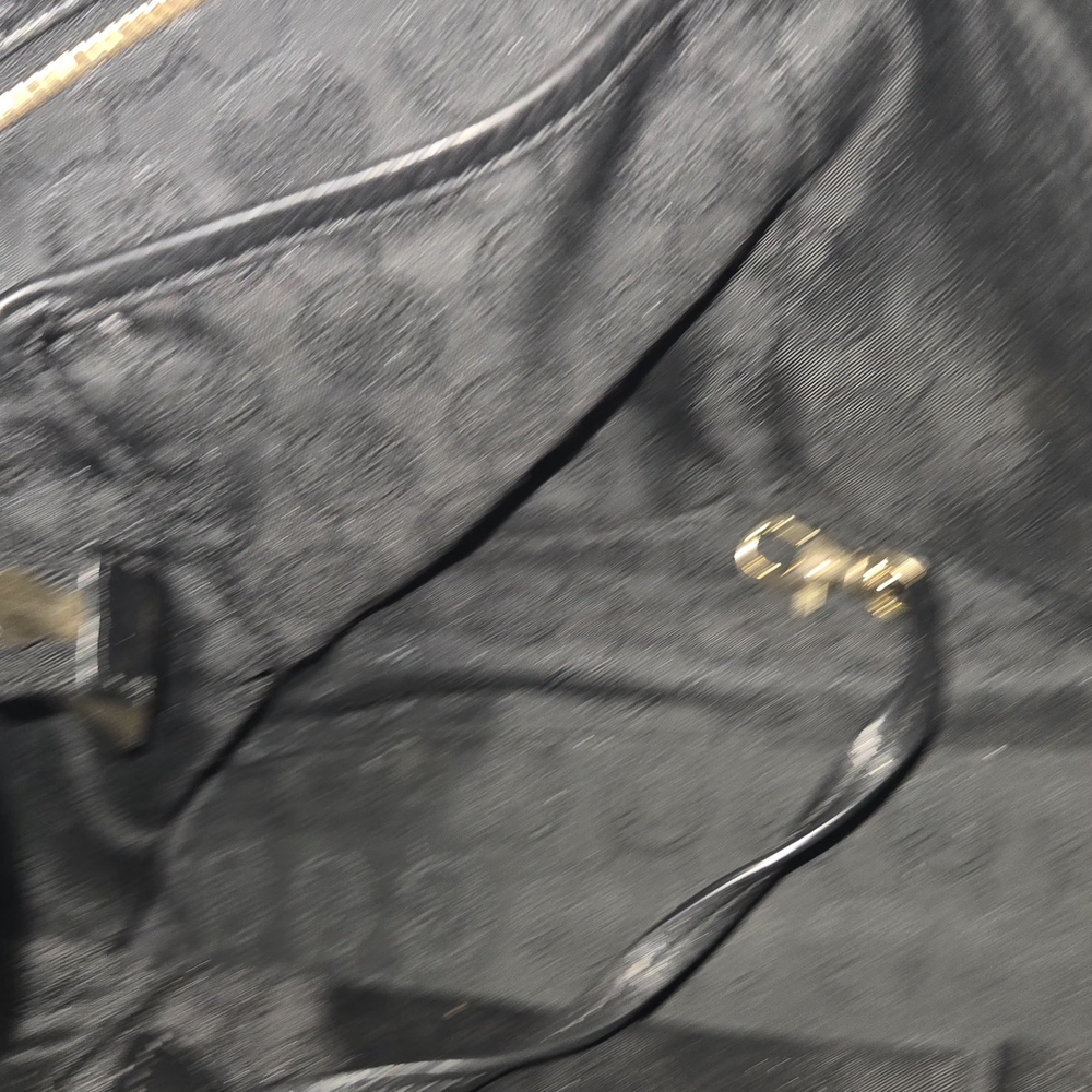 Michael Kors Black Leather Shoulder Bag with Gold Accents - Picture 5 of 6